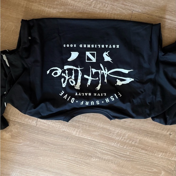 Salt Life Men's Black Long Sleeve Tee - Picture 2 of 2